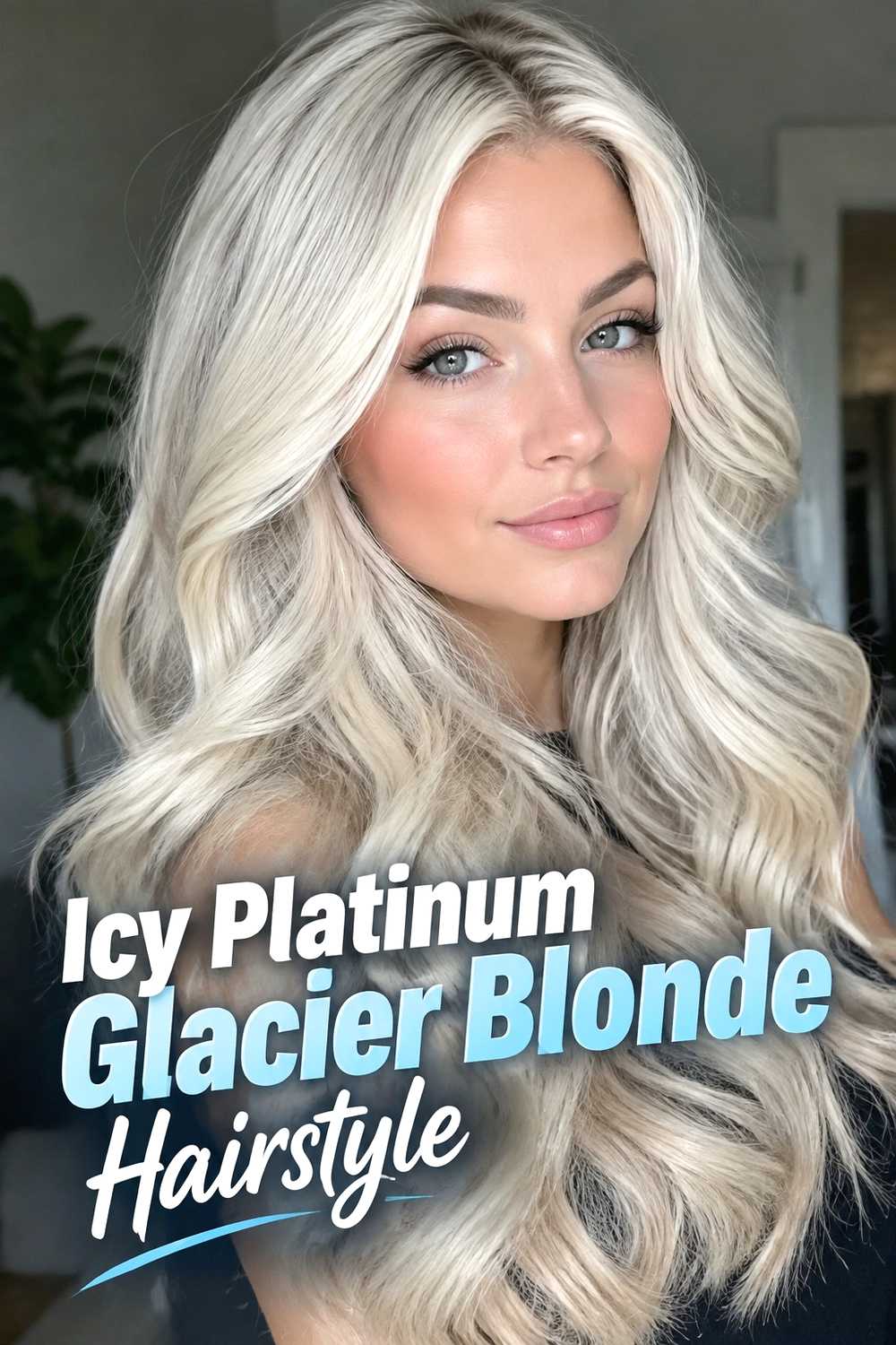 2. Icy Platinum Glacier Blonde Hairstyle