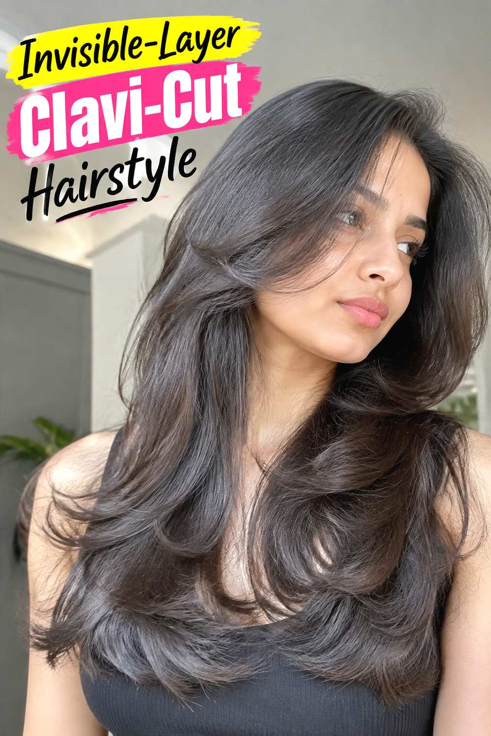 Invisible-Layer Clavi-Cut Hairstyle