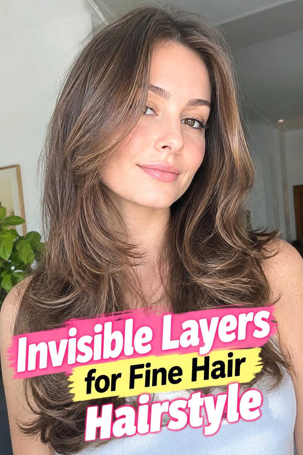 14. Invisible Layers For Fine Hair Hairstyle