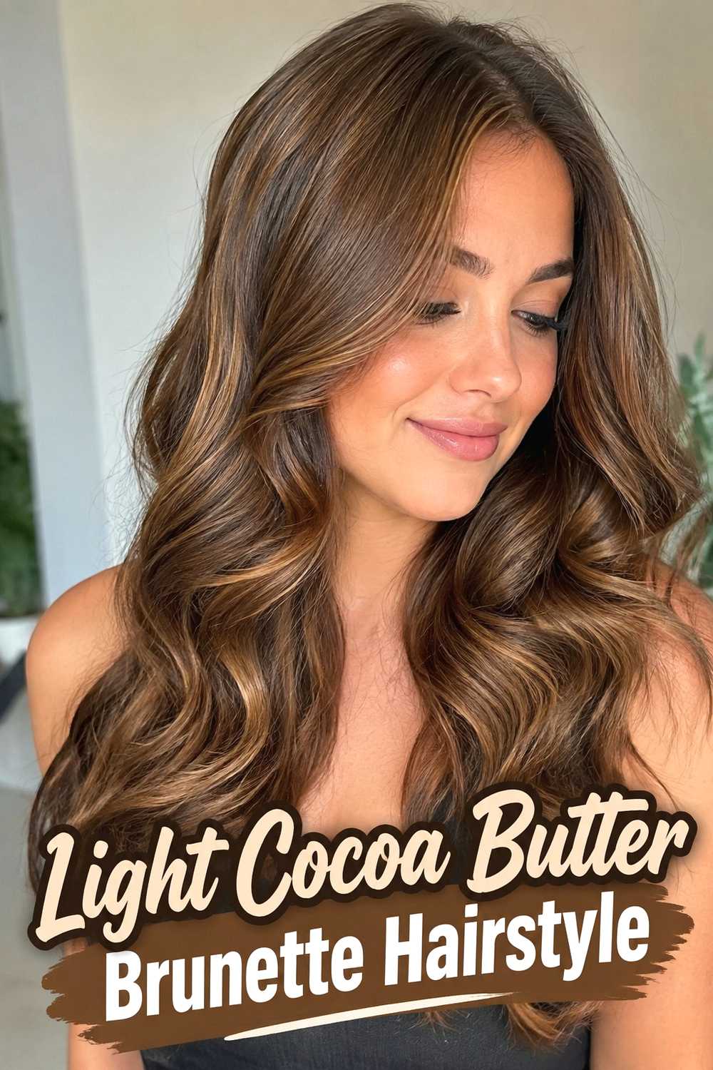 15. Light Cocoa Butter Brunette Hairstyle