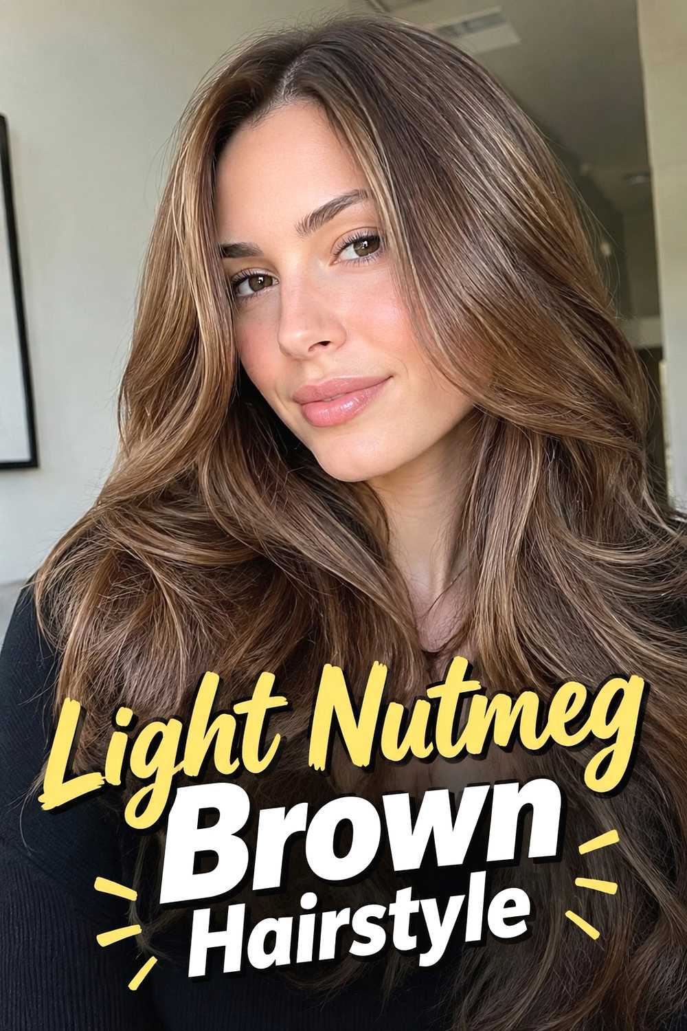 3. Light Nutmeg Brown Hairstyle