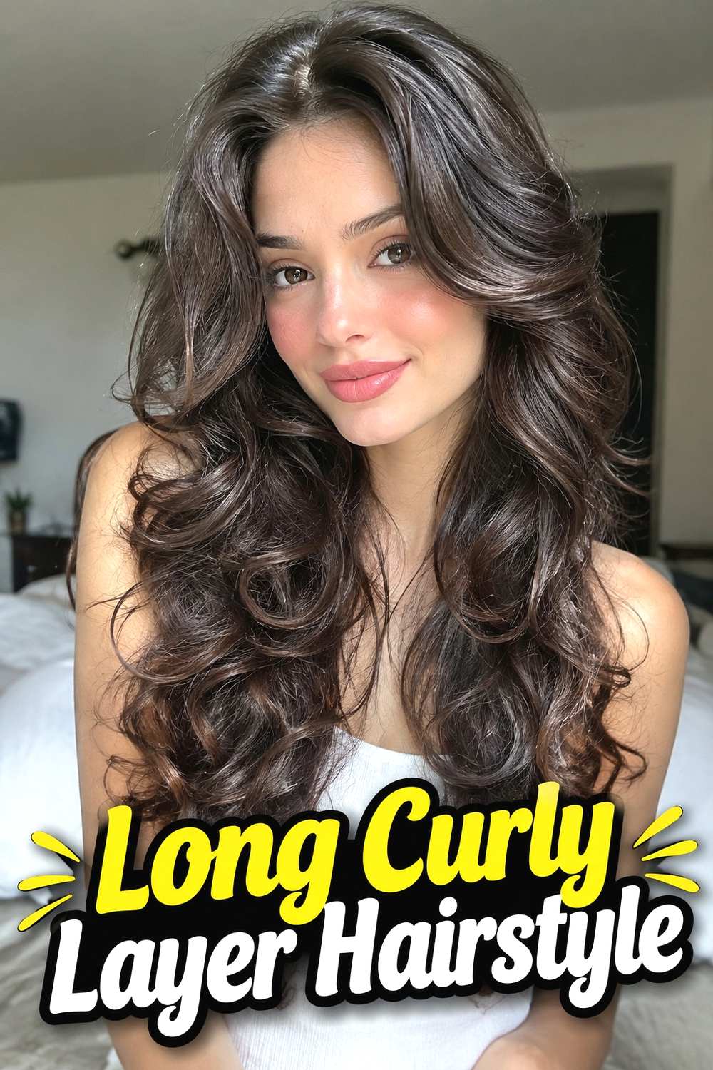 10. Long Curly Layer Hairstyle