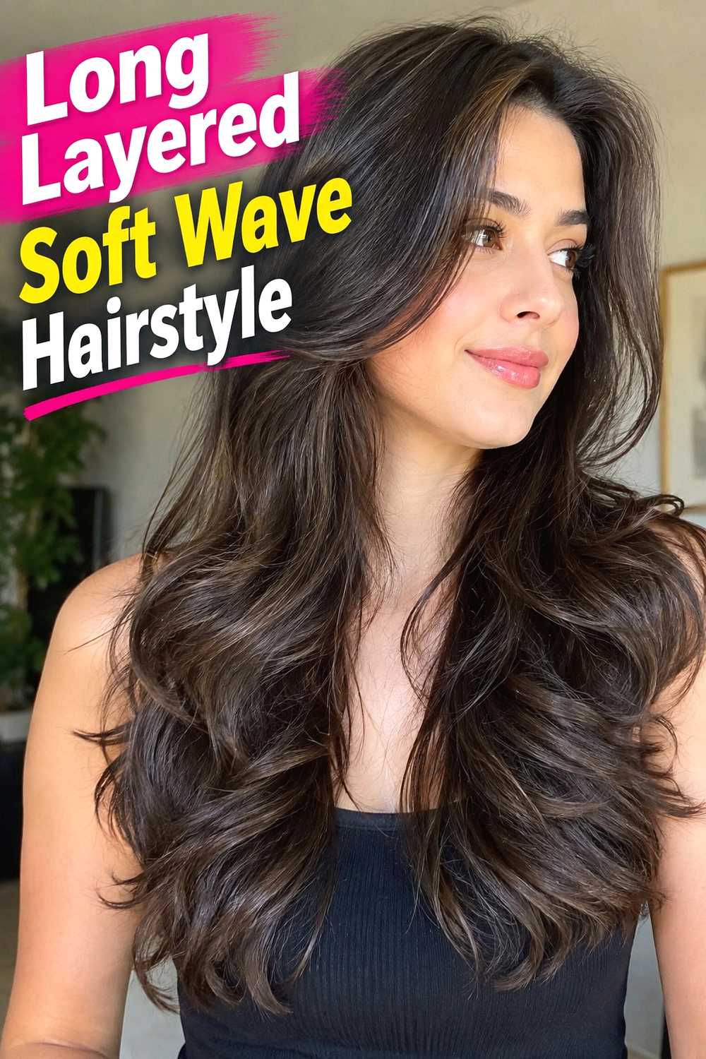 18. Long Layered Soft Wave Hairstyle
