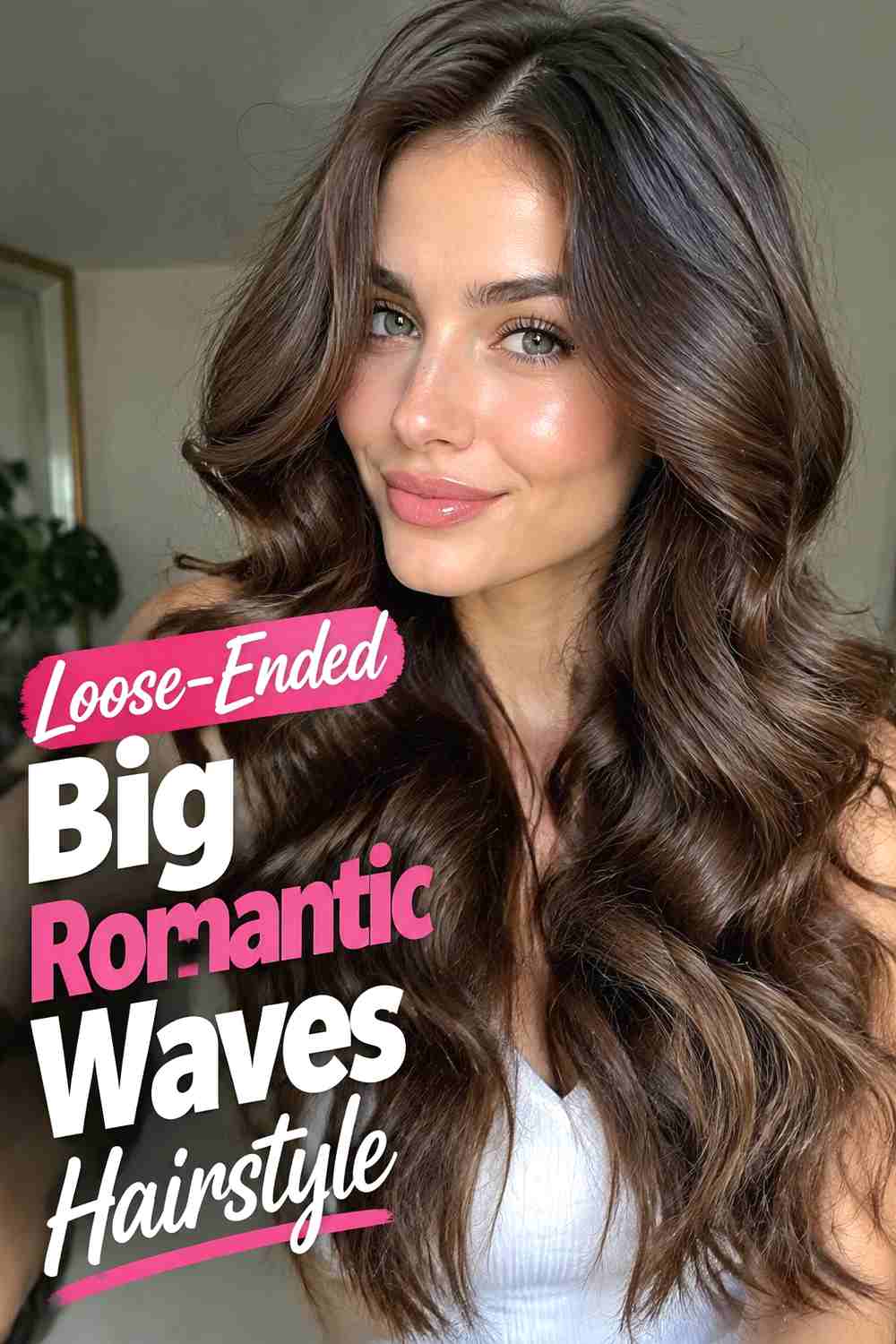 13. Loose Ended Big Romantic Waves Hairstyle