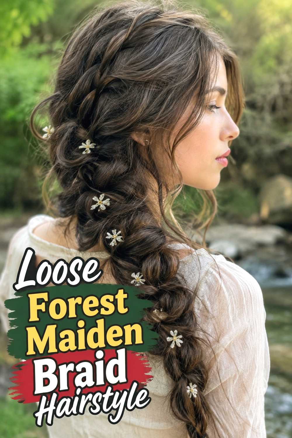 5. Loose Forest Maiden Braid Hairstyle