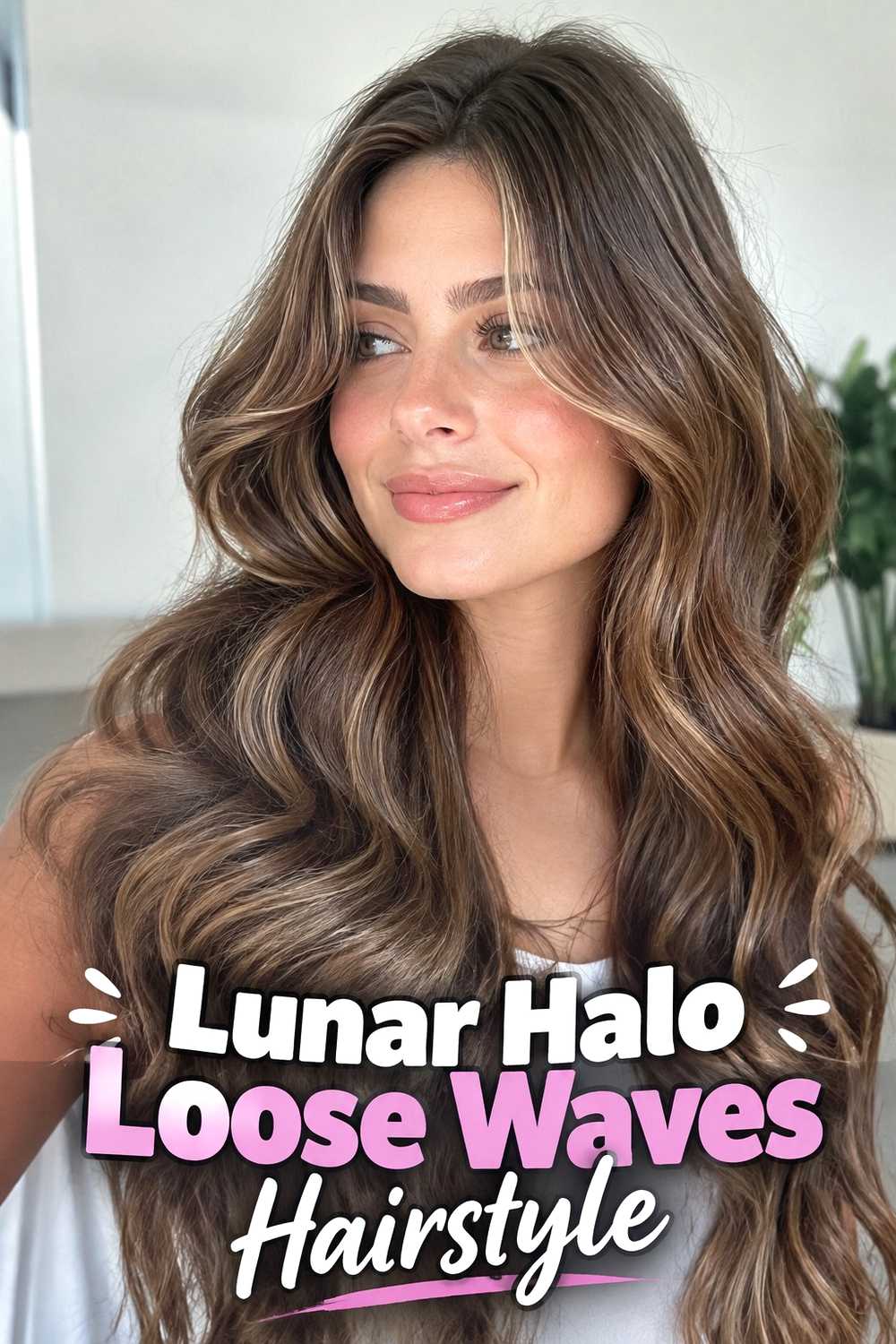 14. Lunar Halo Loose Waves Hairstyle
