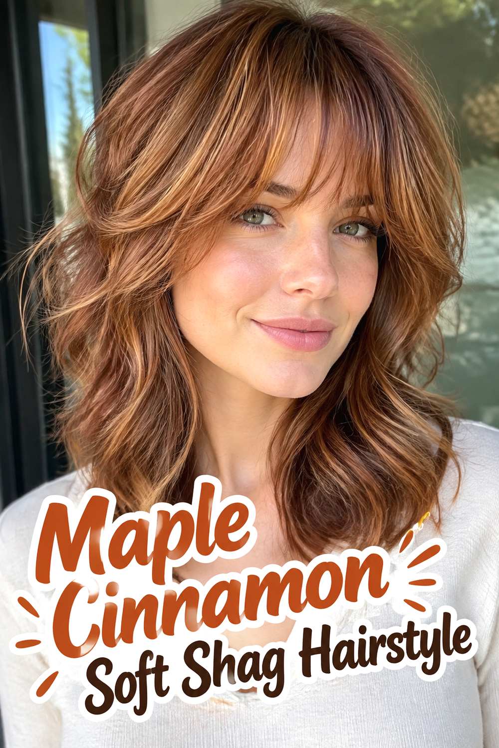Maple Cinnamon Soft Shag Hairstyle