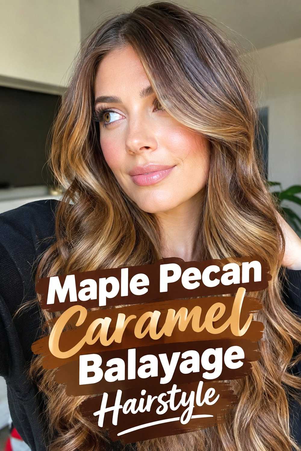 2. Maple Pecan Caramel Balayage Hairstyle