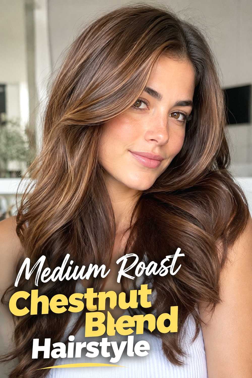 17. Medium Roast Chestnut Blend Hairstyle