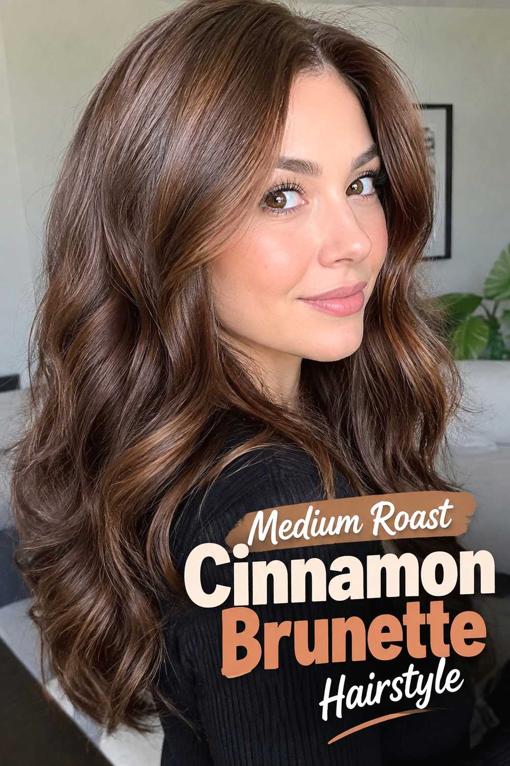 11. Medium Roast Cinnamon Brunette Hairstyle