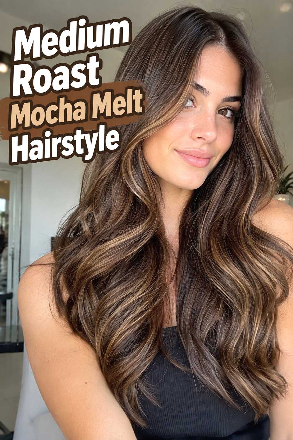 5. Medium Roast Mocha Melt Hairstyle