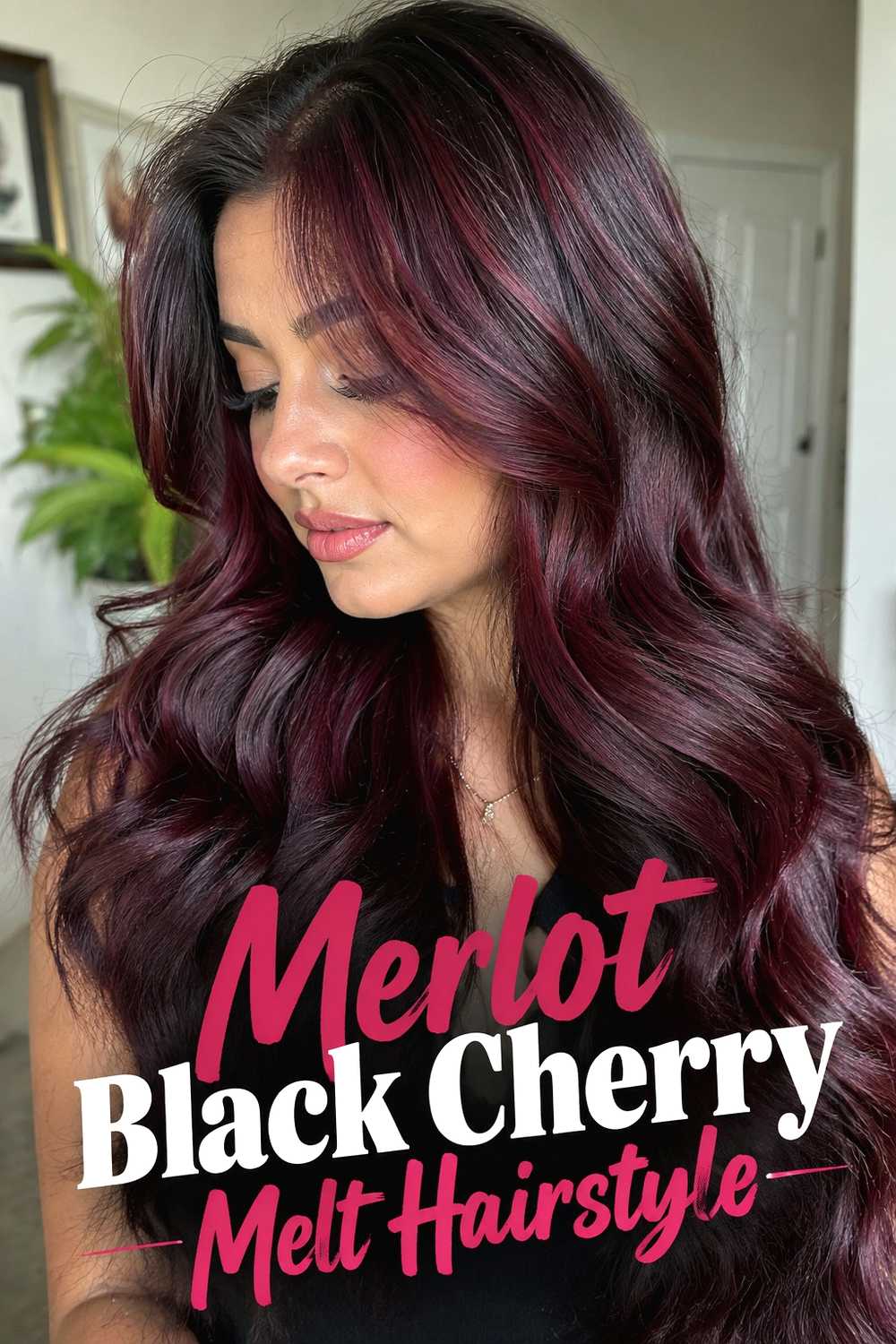 2. Merlot Black Cherry Melt Hairstyle