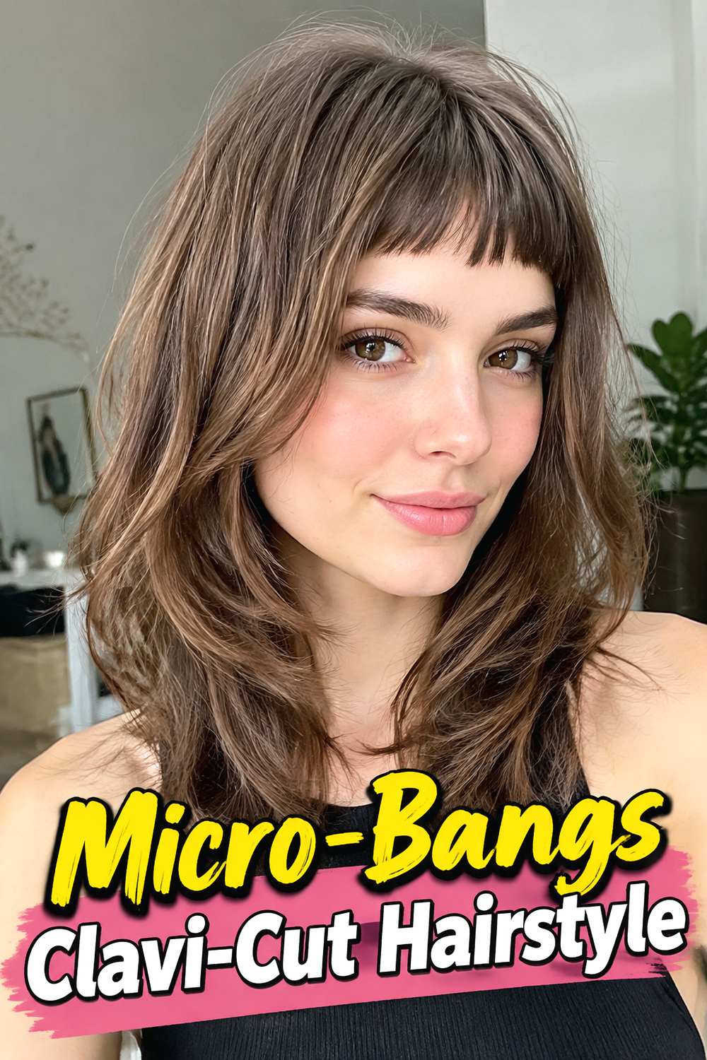 Micro-Bangs Clavi-Cut Hairstyle