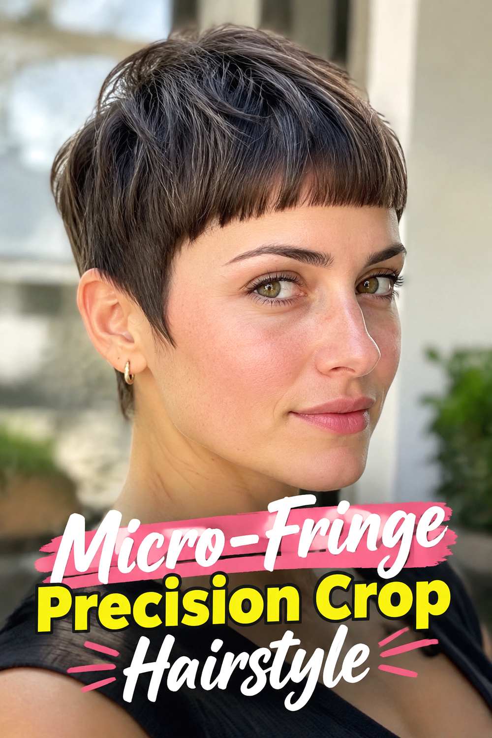 Micro-Fringe Precision Crop Hairstyle
