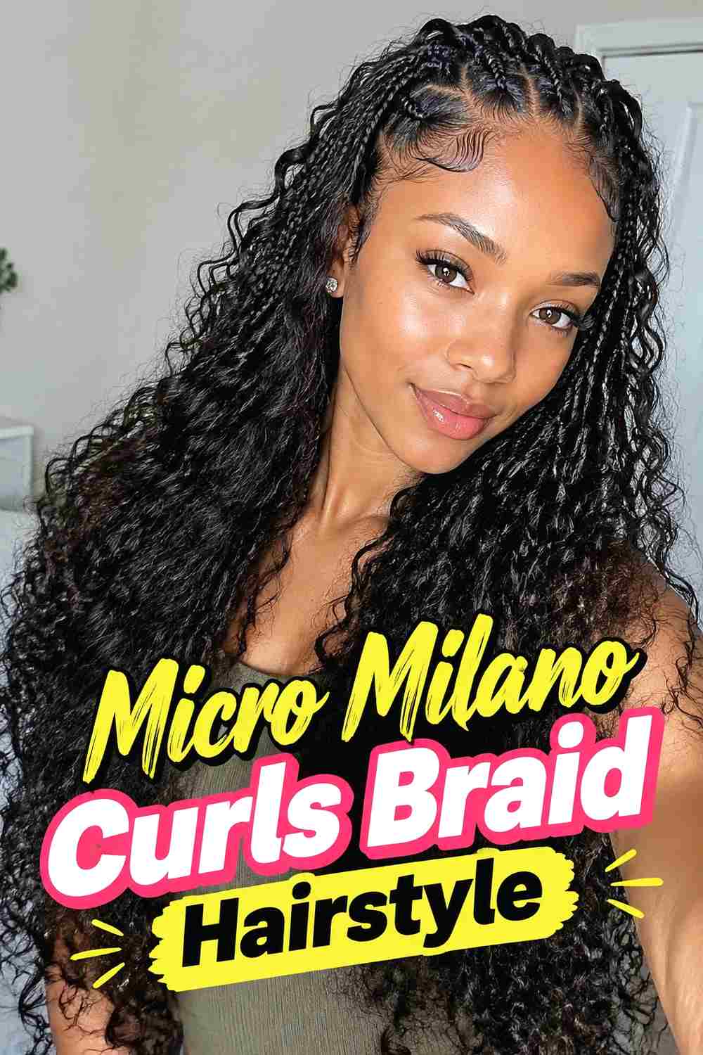 9. Micro Milano Curls Braid Hairstyle