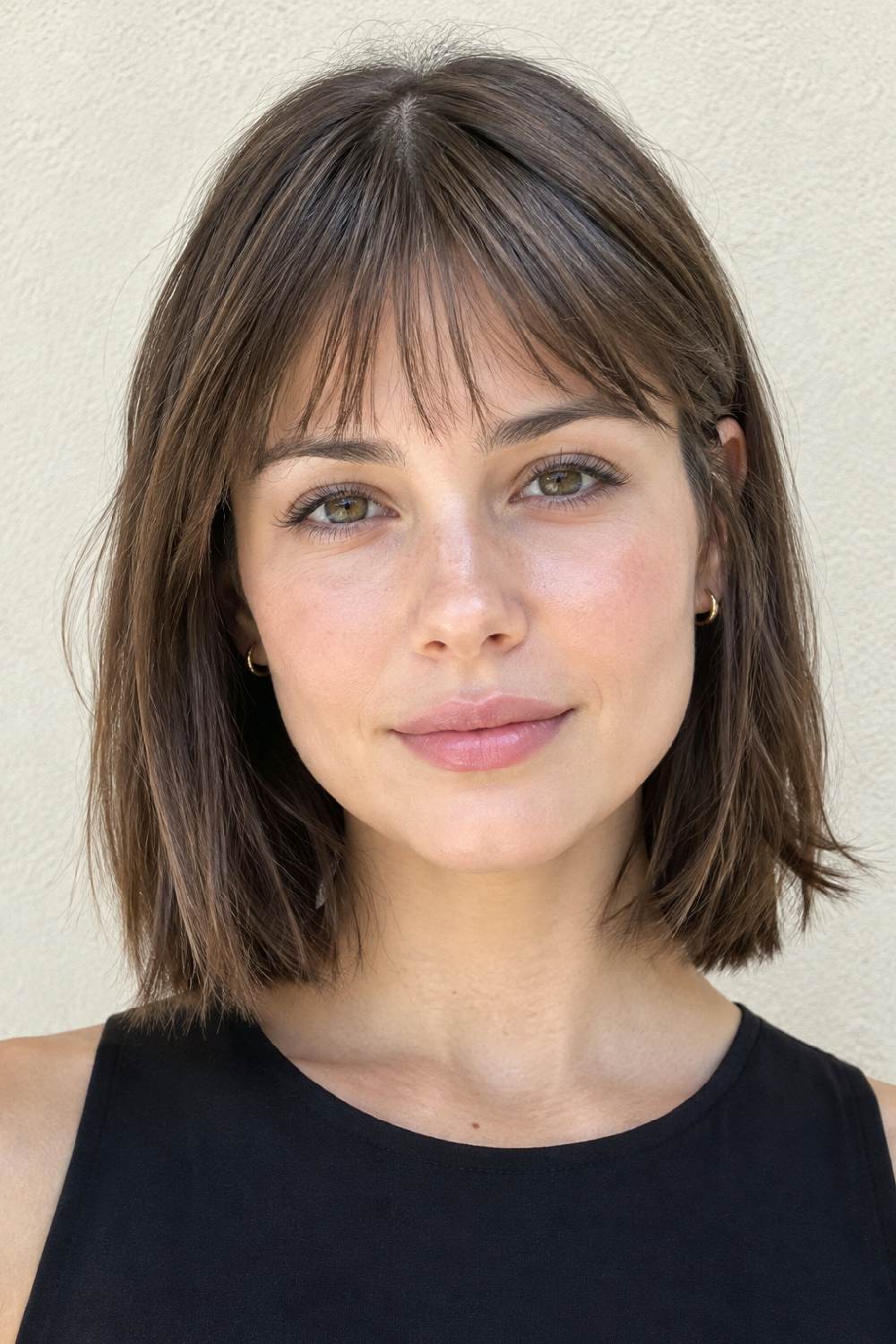 Micro-Wispy French Bangs Hairstyle