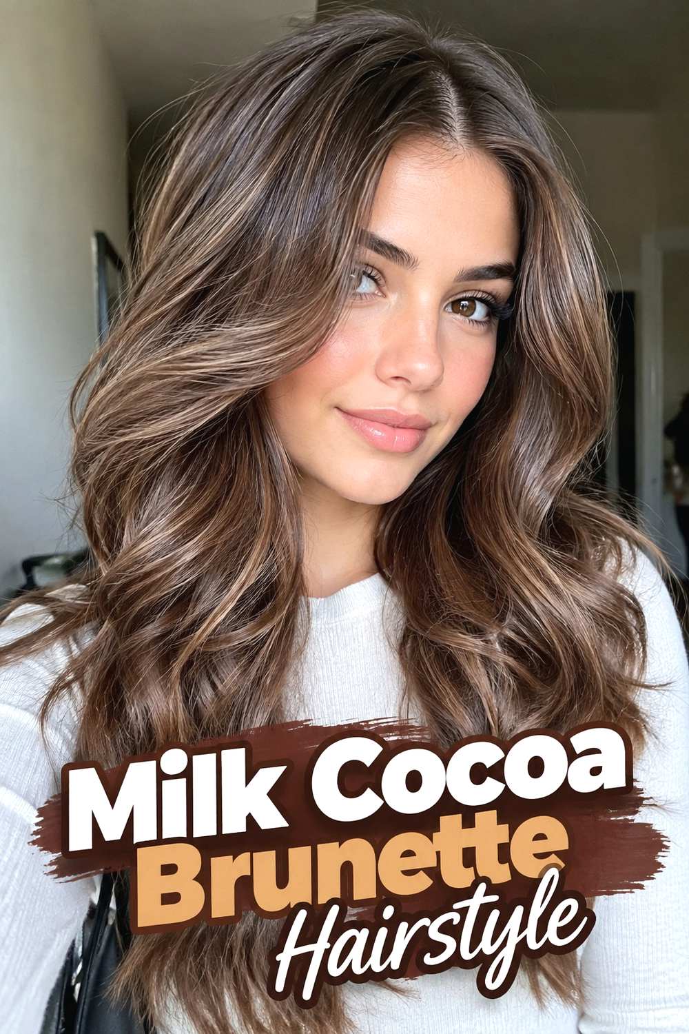 12. Milk Cocoa Brunette Hairstyle