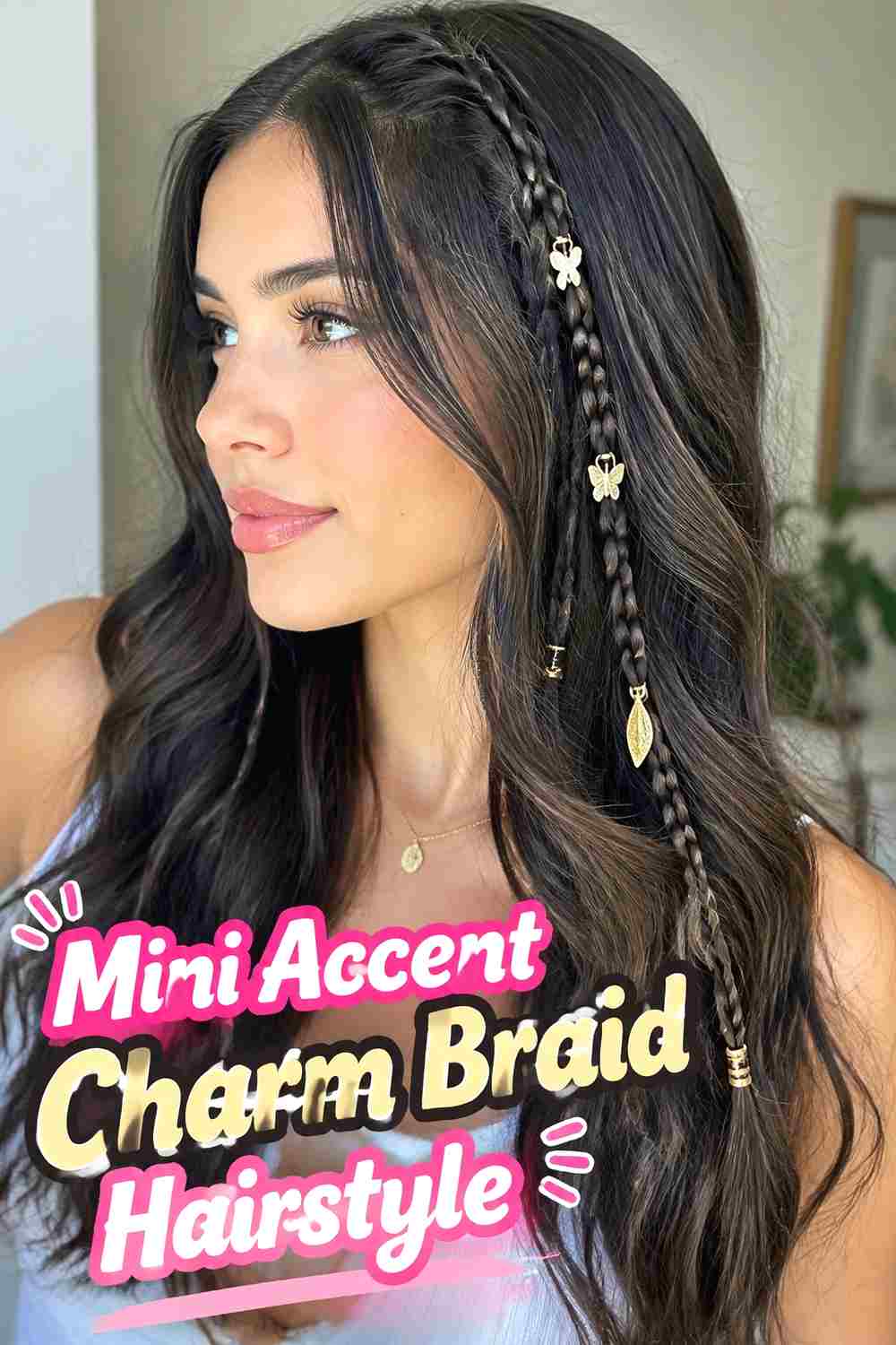 4. Mini Accent Charm Braid Hairstyle