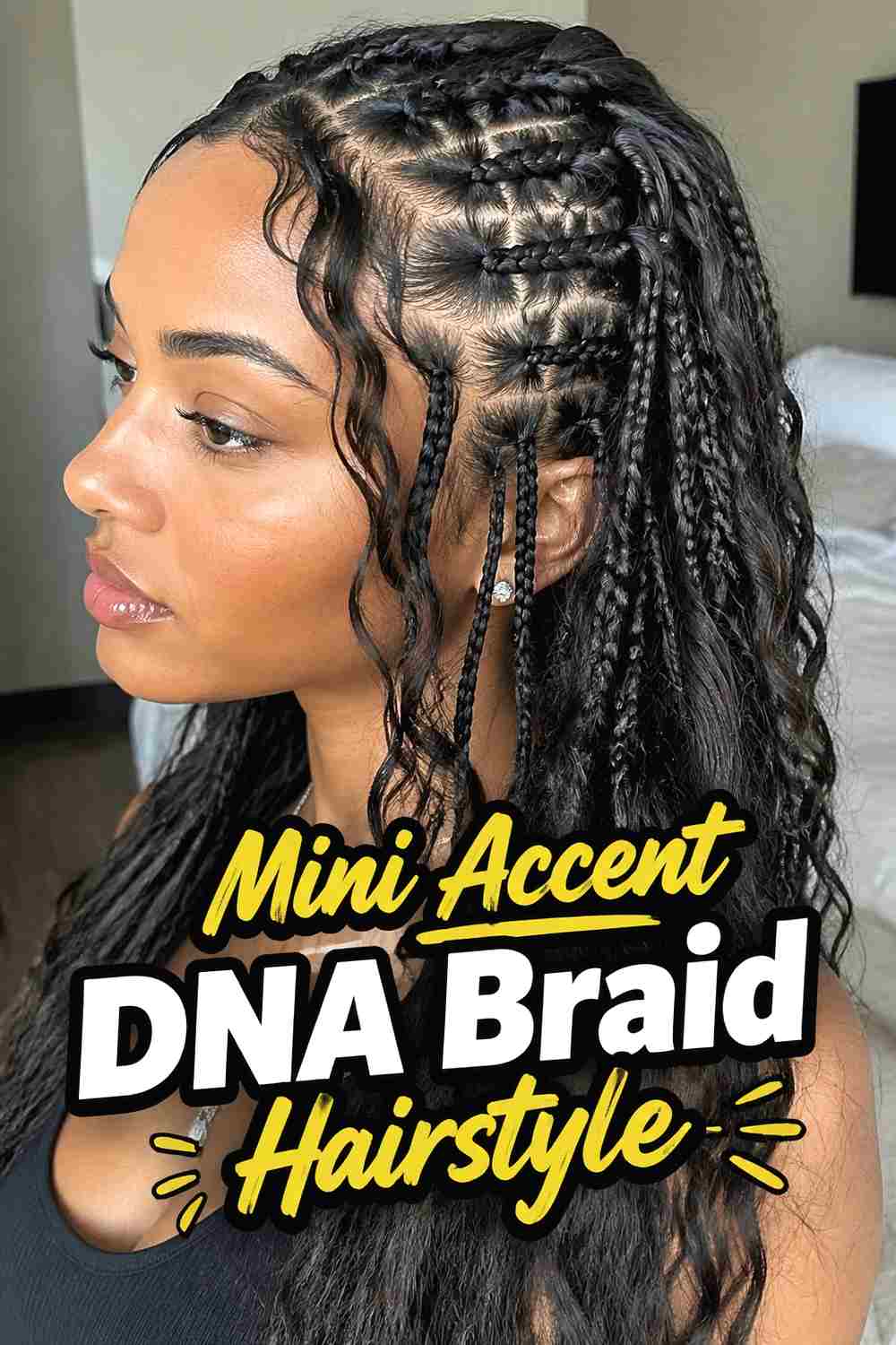 14. Mini Accent Dna Braid Hairstyle