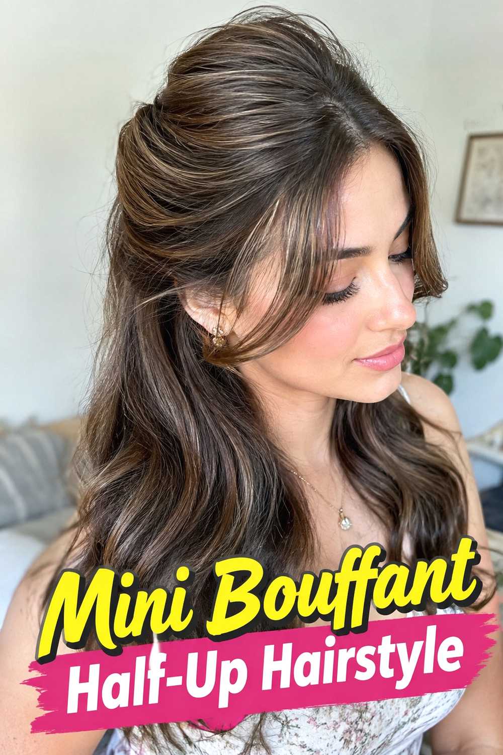 11. Mini Bouffant Half Up Hairstyle