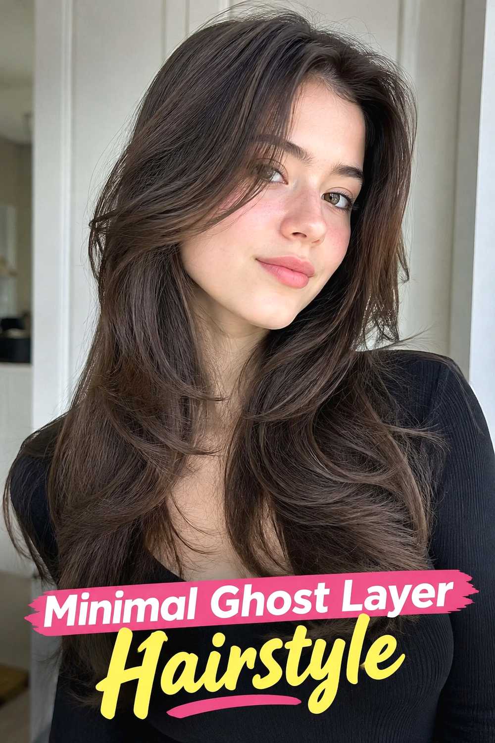 20. Minimal Ghost Layer Hairstyle