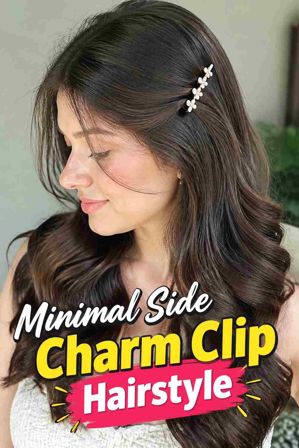 1. Minimal Side Charm Clip Hairstyle