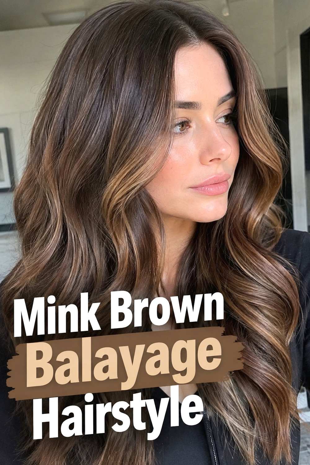 2. Mink Brown Balayage Hairstyle