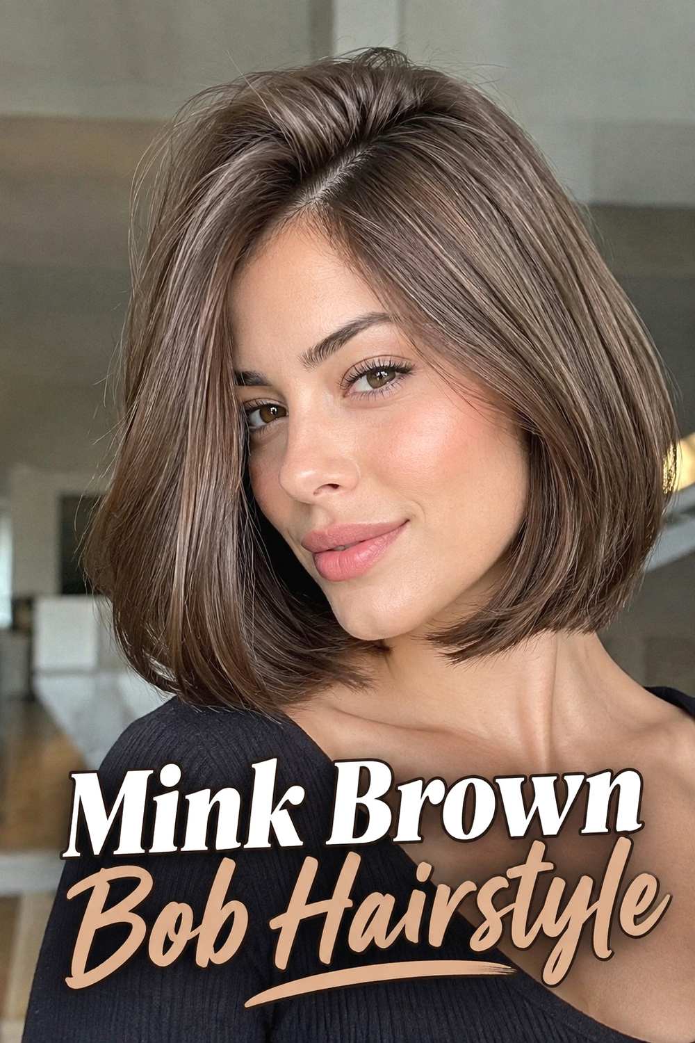 10. Mink Brown Bob Hairstyle
