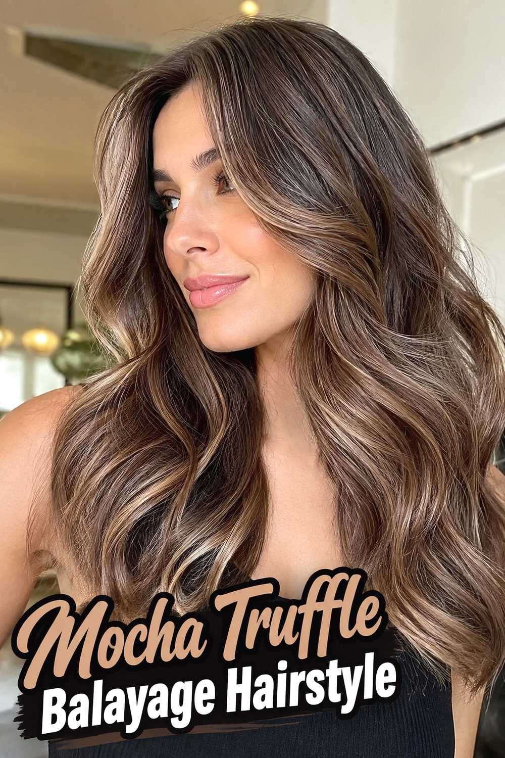 10. Mocha Truffle Balayage Hairstyle