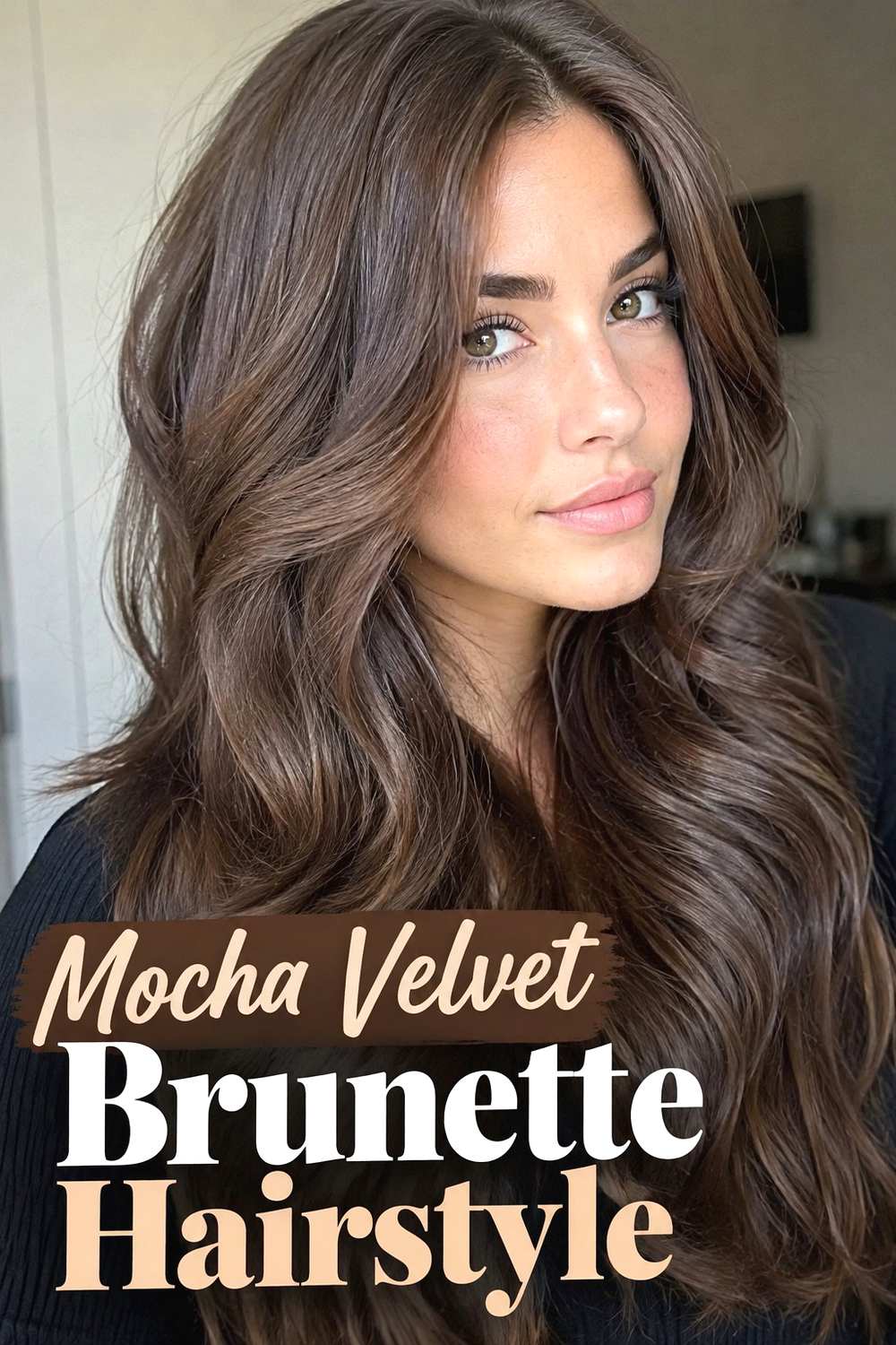 Mocha Velvet Brunette Hairstyle