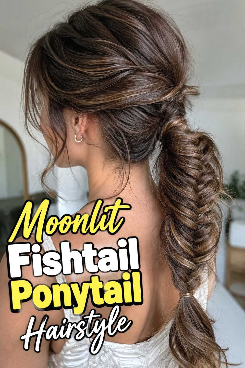 17. Moonlit Fishtail Ponytail Hairstyle