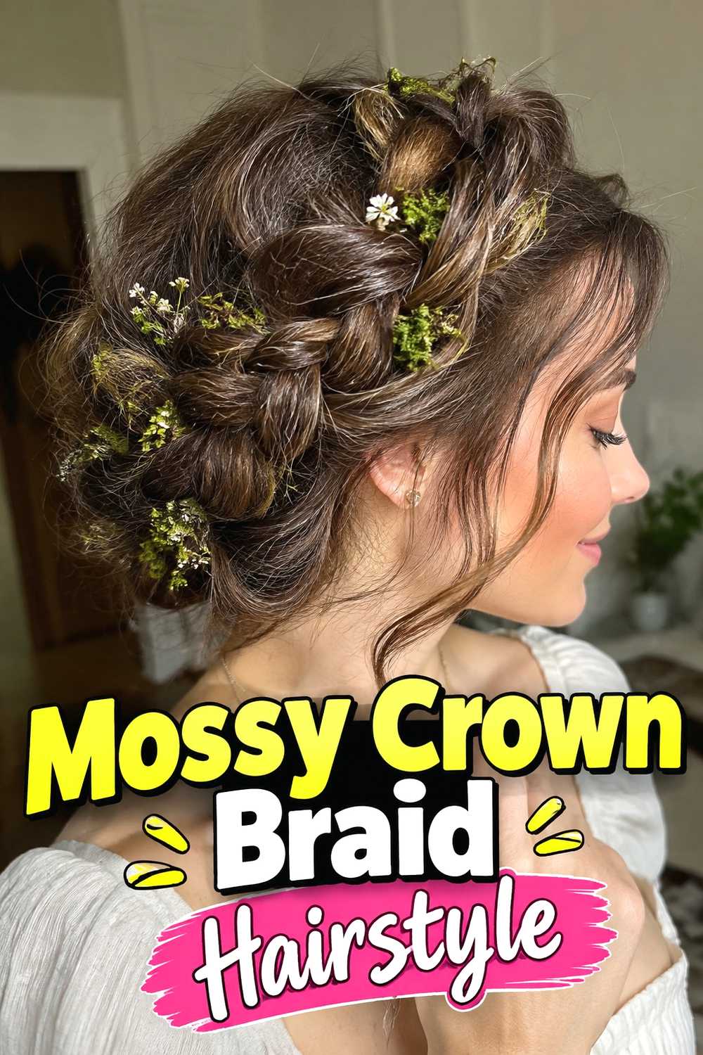 1. Mossy Crown Braid Hairstyle