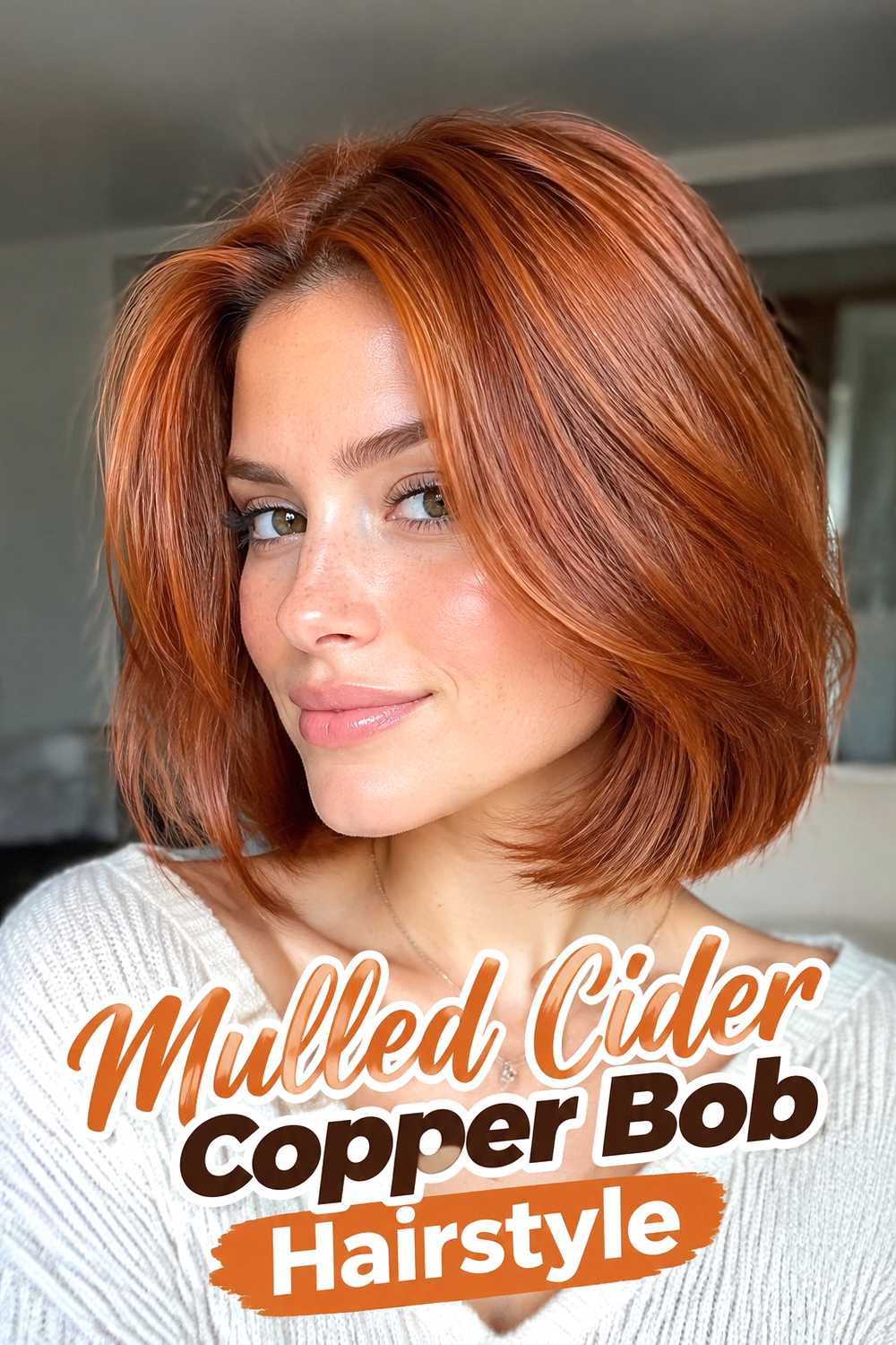 14. Mulled Cider Copper Bob Hairstyle