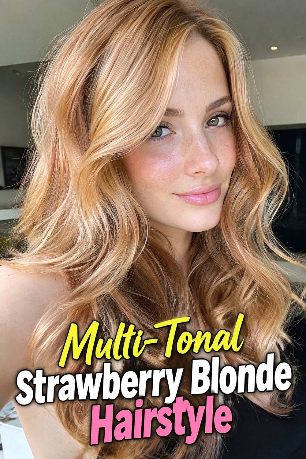 16. Multi Tonal Strawberry Blonde Hairstyle