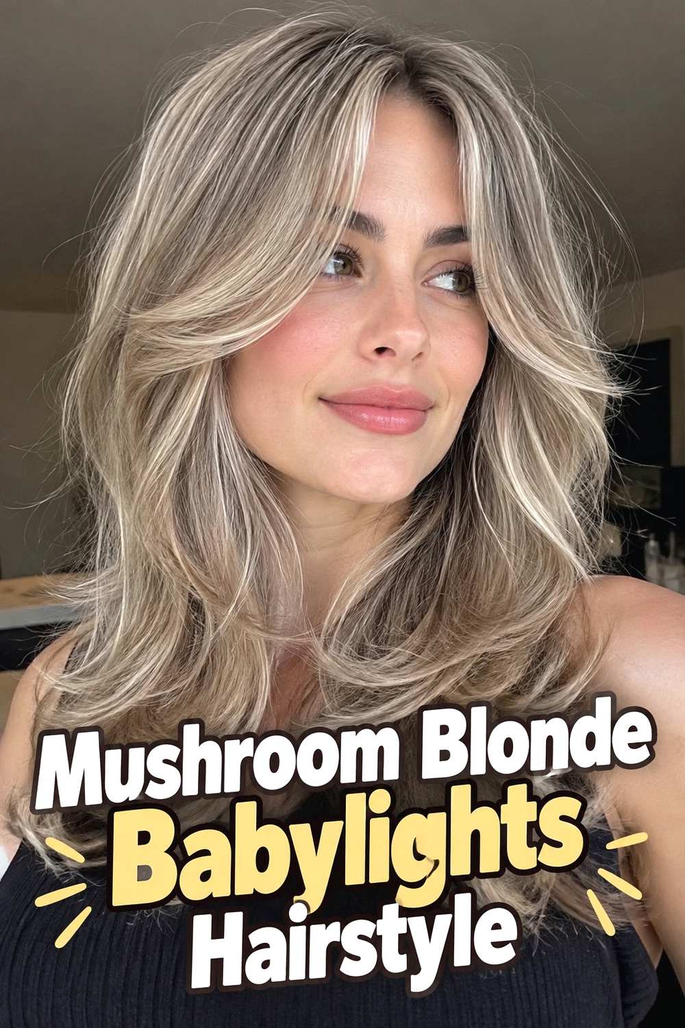 16. Mushroom Blonde Babylights Hairstyle