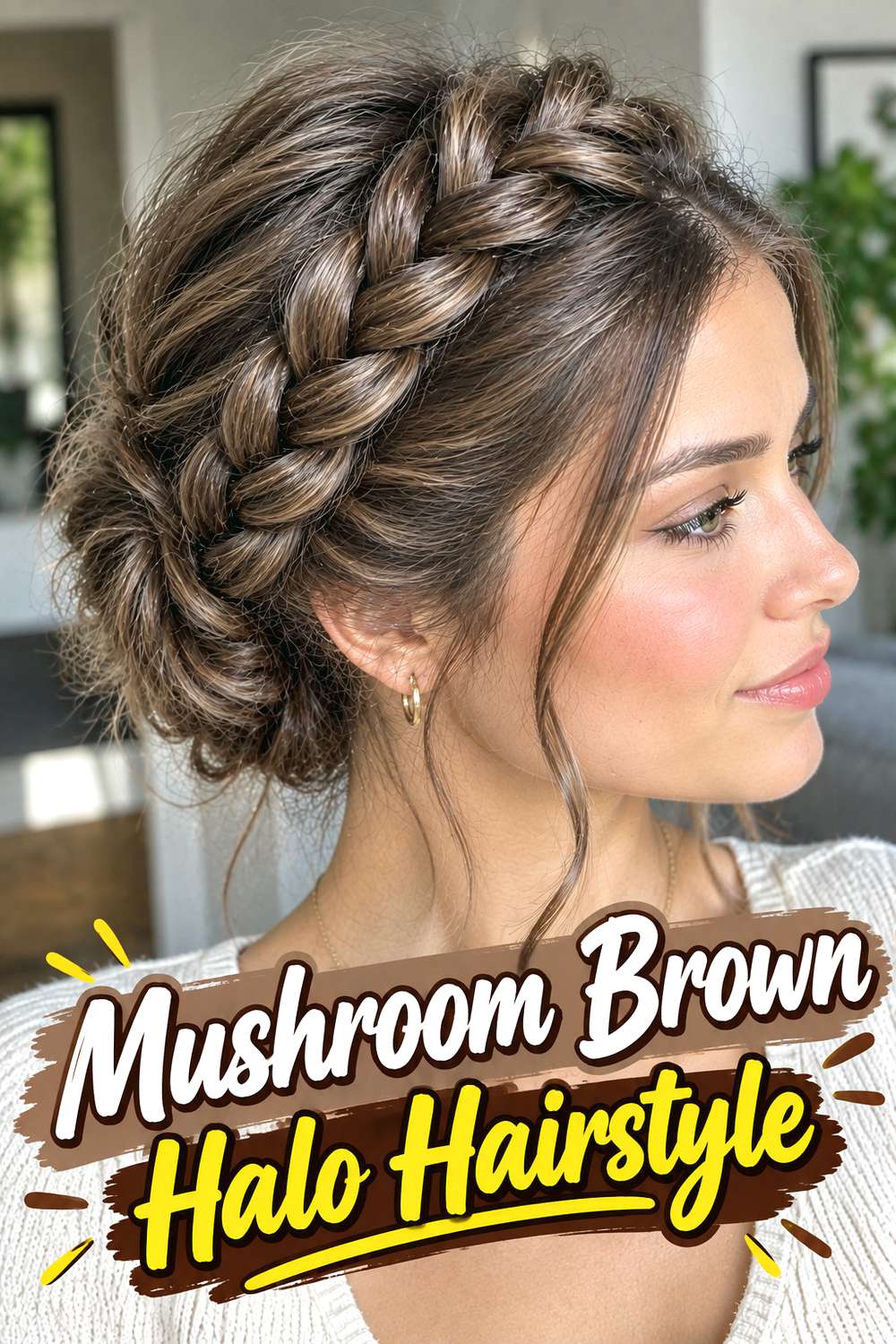 Mushroom Brown Halo Hairstyle