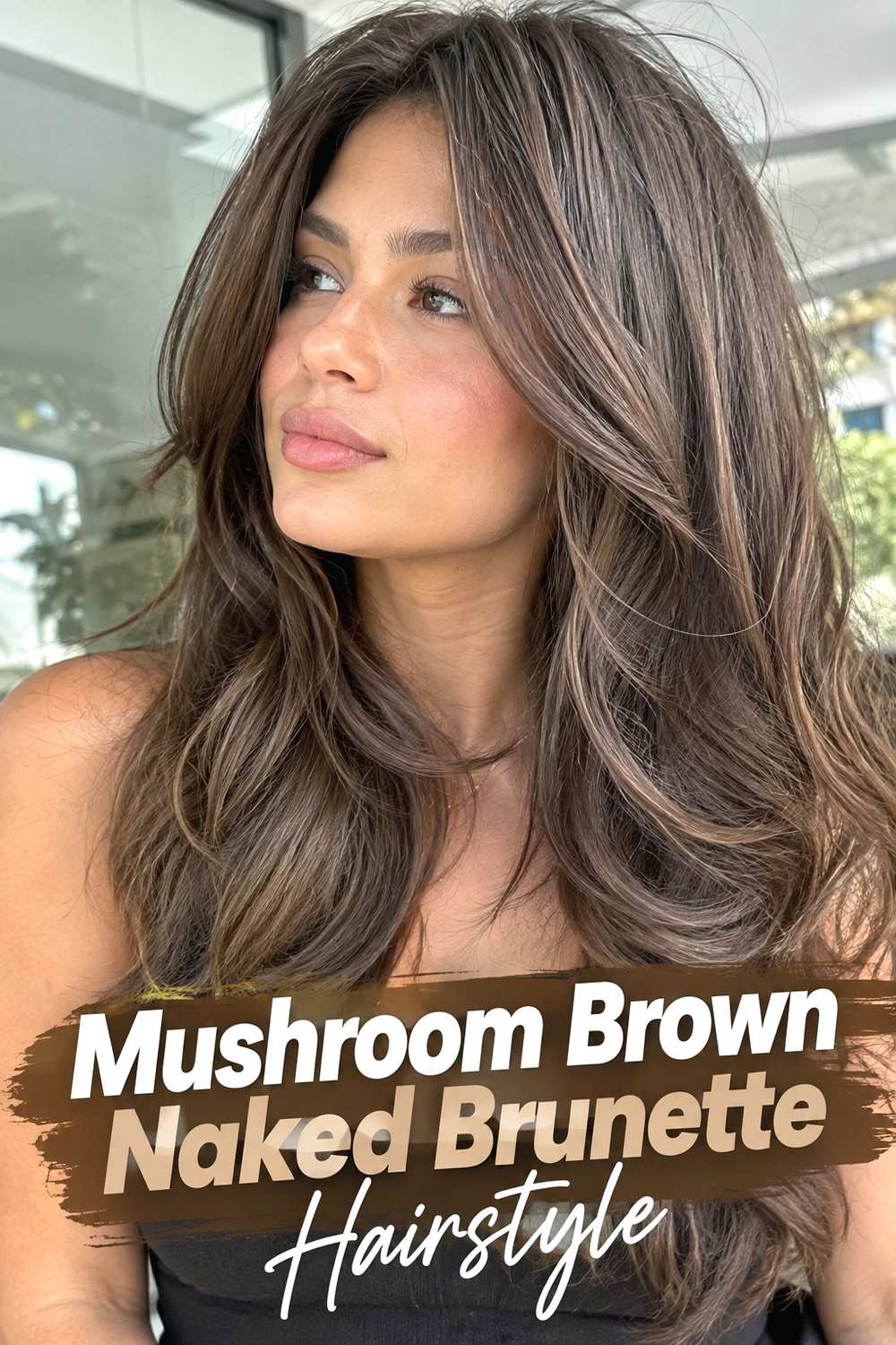 3. Mushroom Brown Naked Brunette Hairstyle