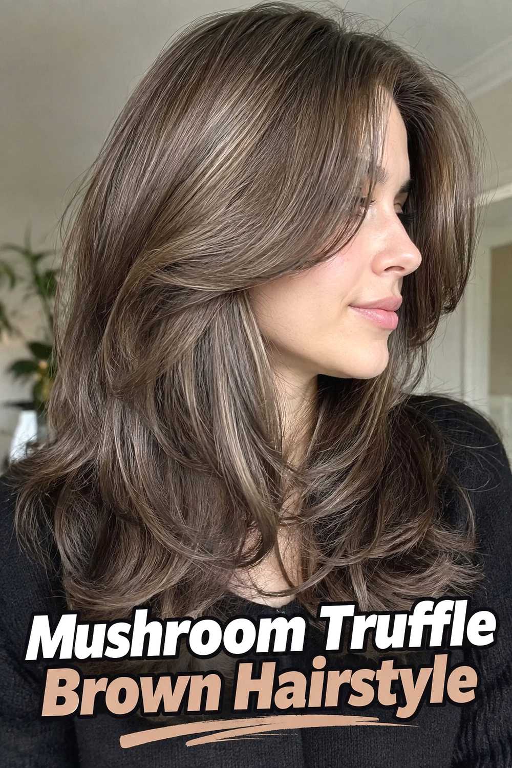 12. Mushroom Truffle Brown Hairstyle
