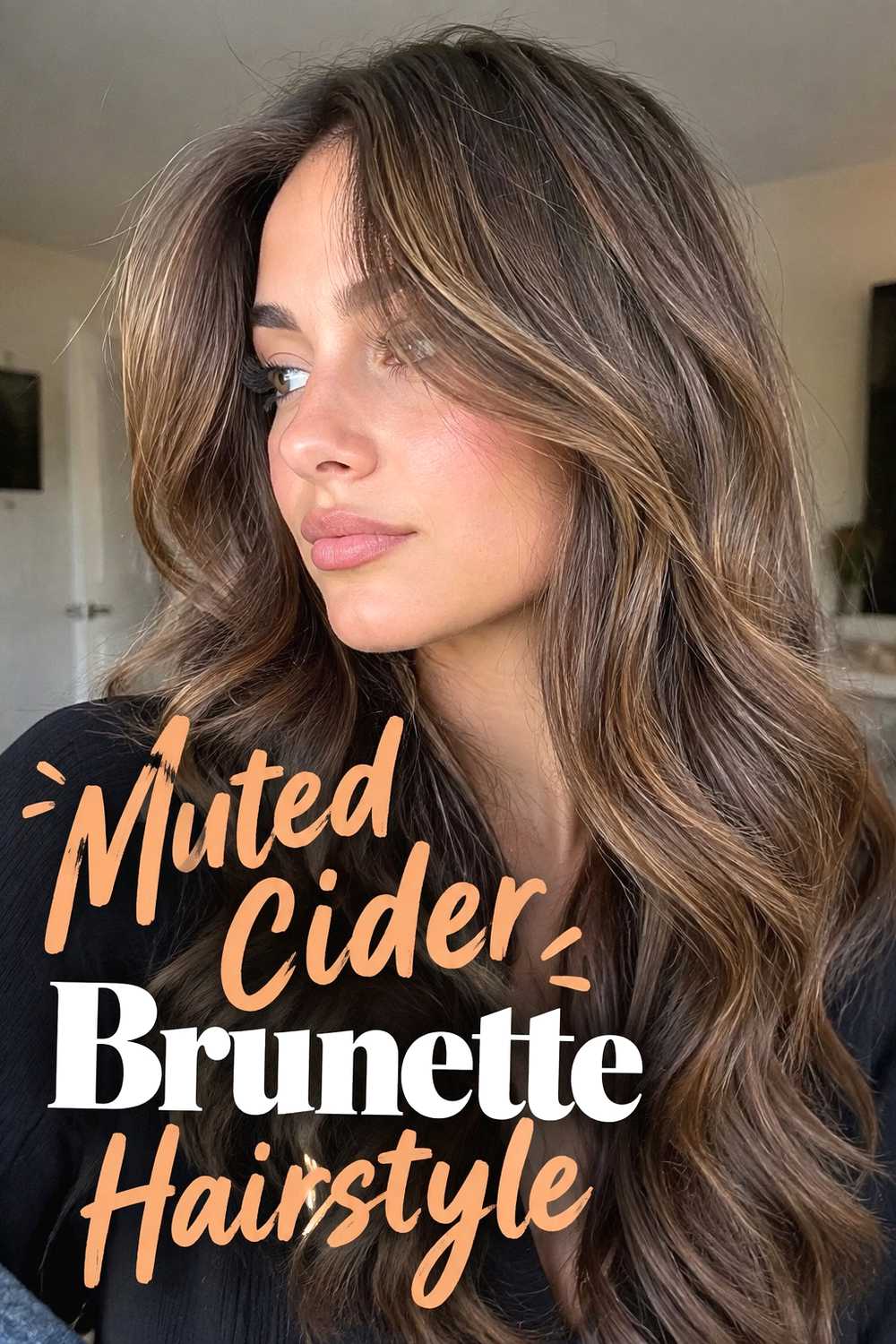 18. Muted Cider Brunette Hairstyle