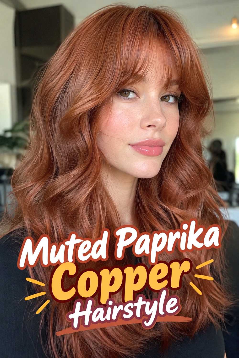 15. Muted Paprika Copper Hairstyle
