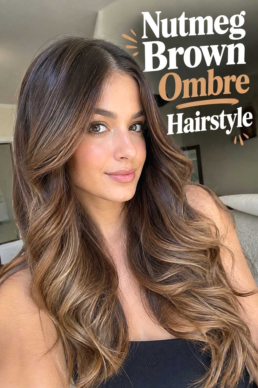 10. Nutmeg Brown Ombre Hairstyle