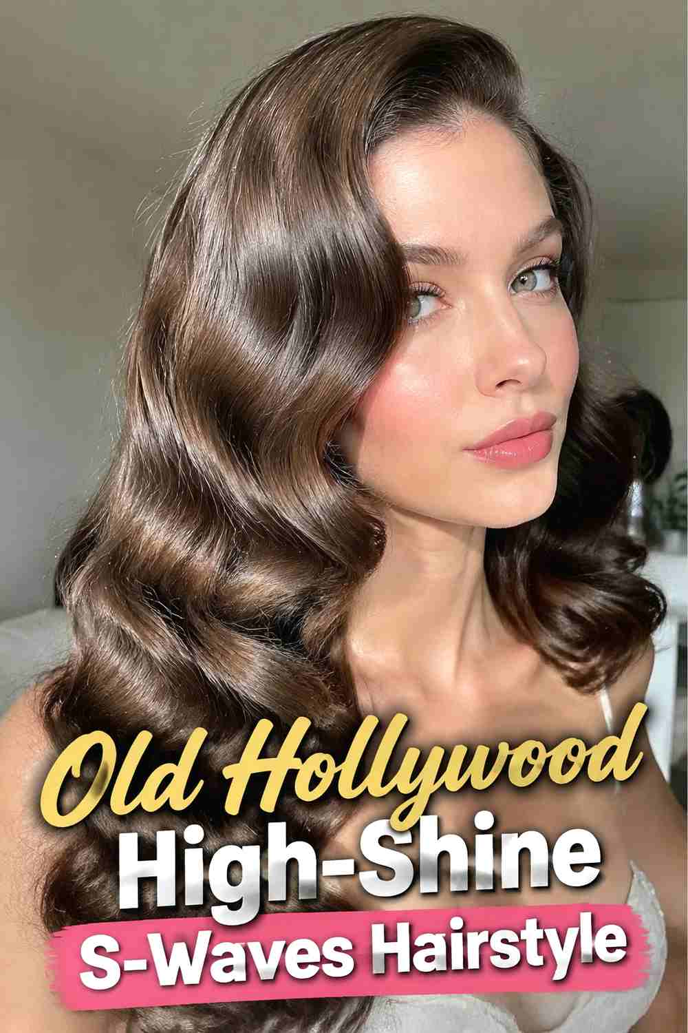 3. Old Hollywood High Shine S Waves Hairstyle