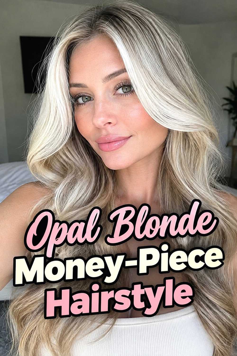 12. Opal Blonde Money Piece Hairstyle