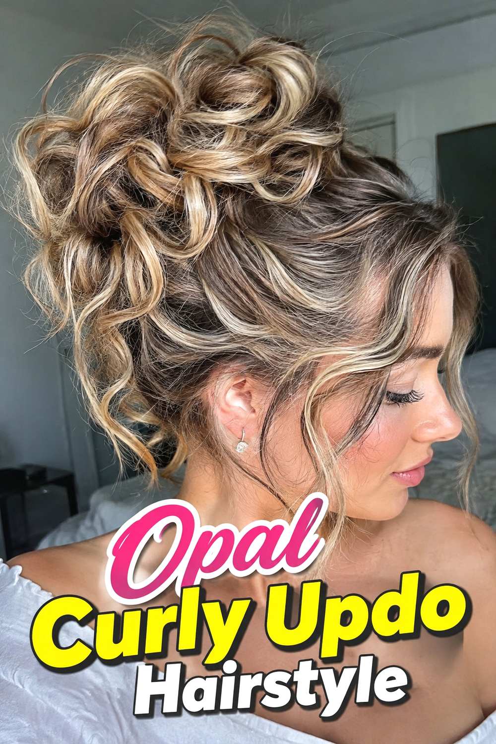 6. Opal Curly Updo Hairstyle