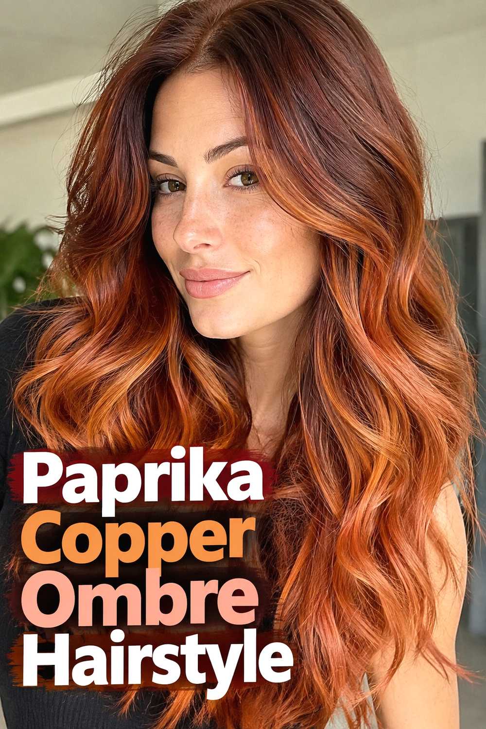 11. Paprika Copper Ombre Hairstyle