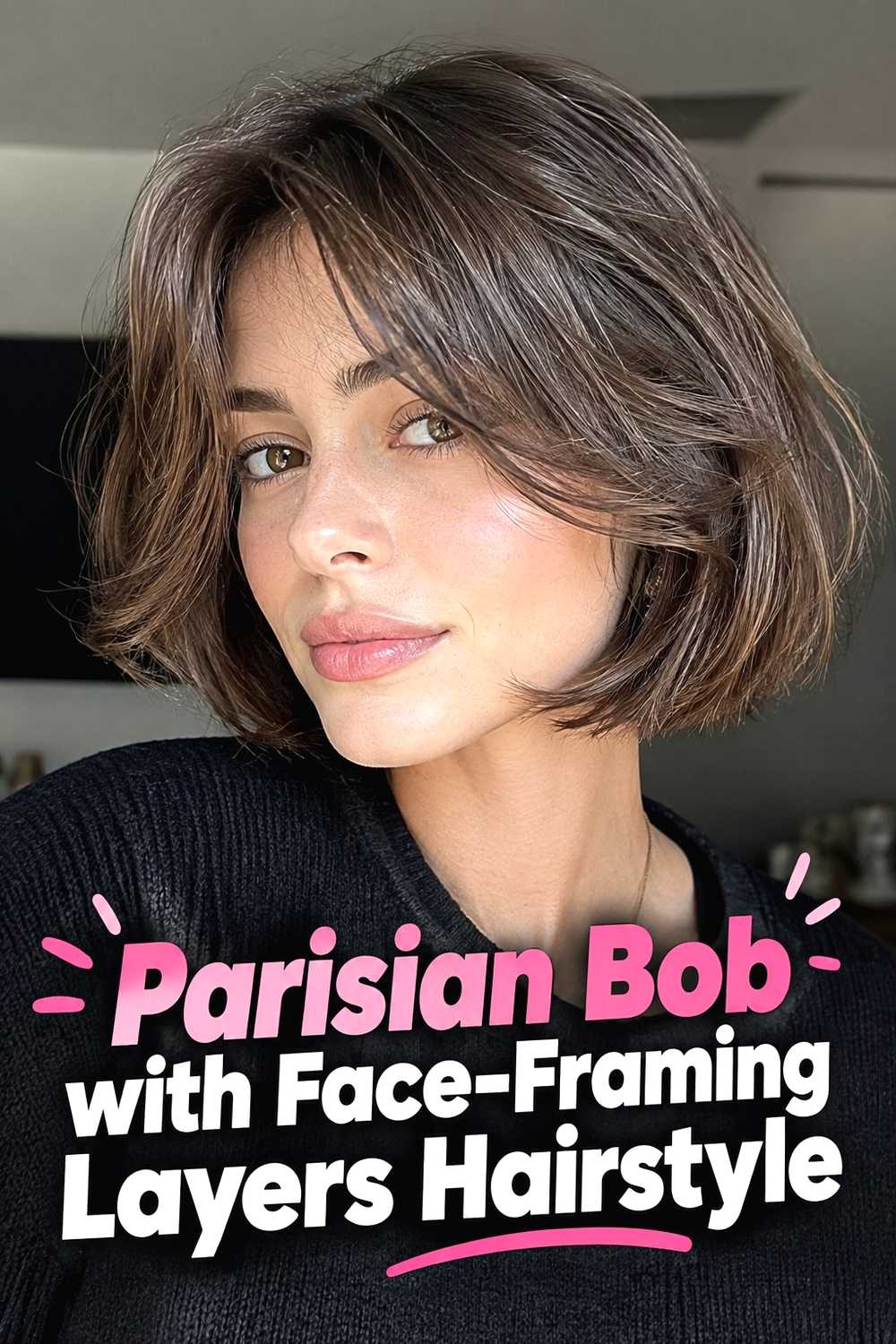 17. Parisian Bob With Face Framing Layers Hairstyle