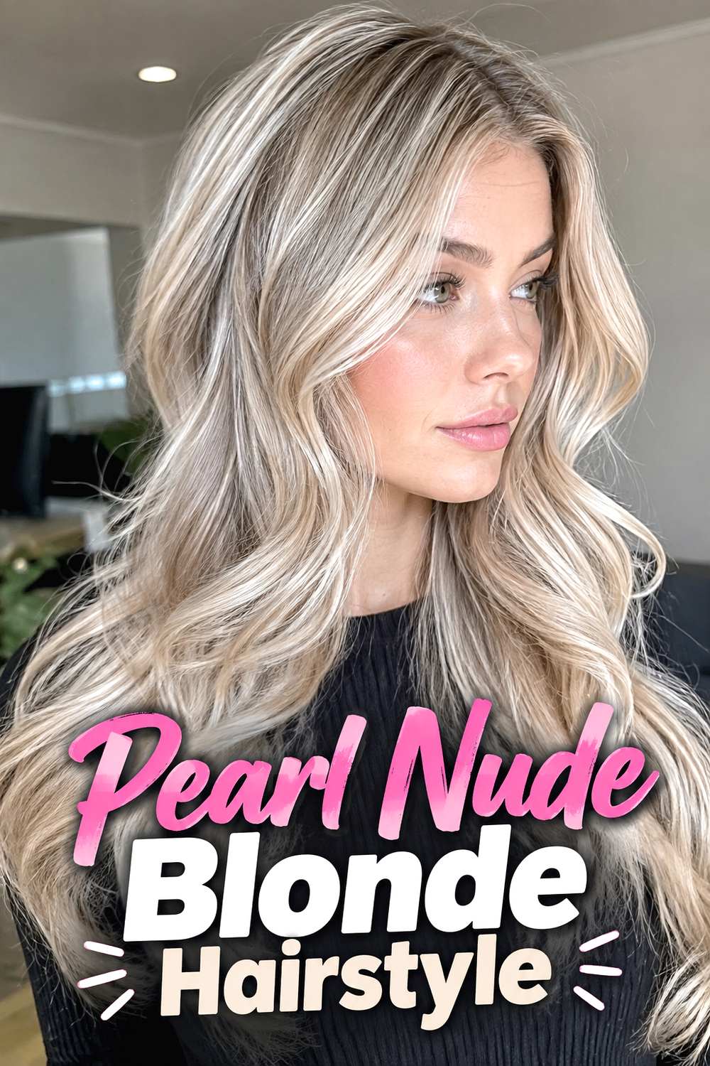 Pearl Nude Blonde Hairstyle