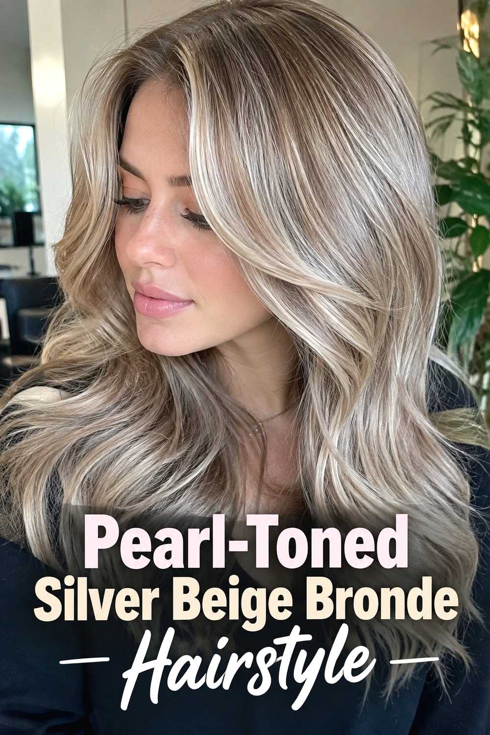 5. Pearl Toned Silver Beige Bronde Hairstyle