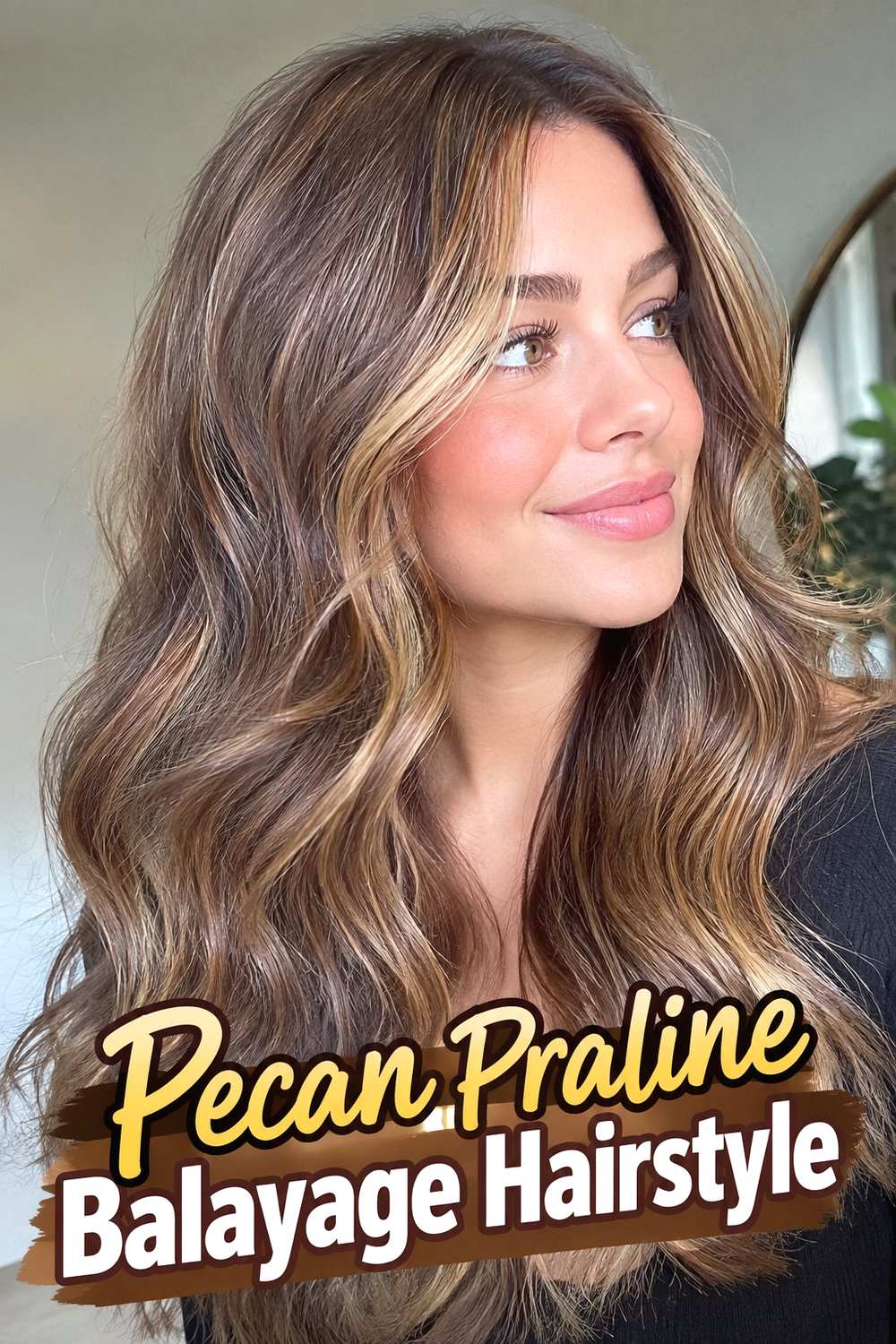 2. Pecan Praline Balayage Hairstyle