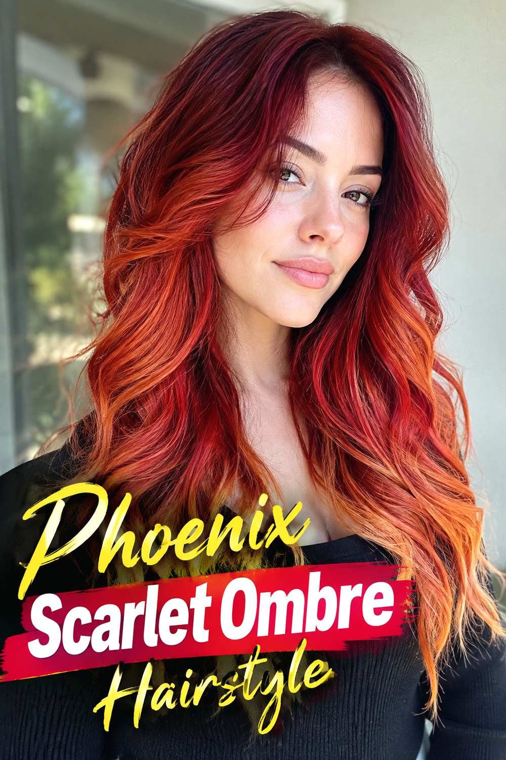 Phoenix Scarlet Ombre Hairstyle